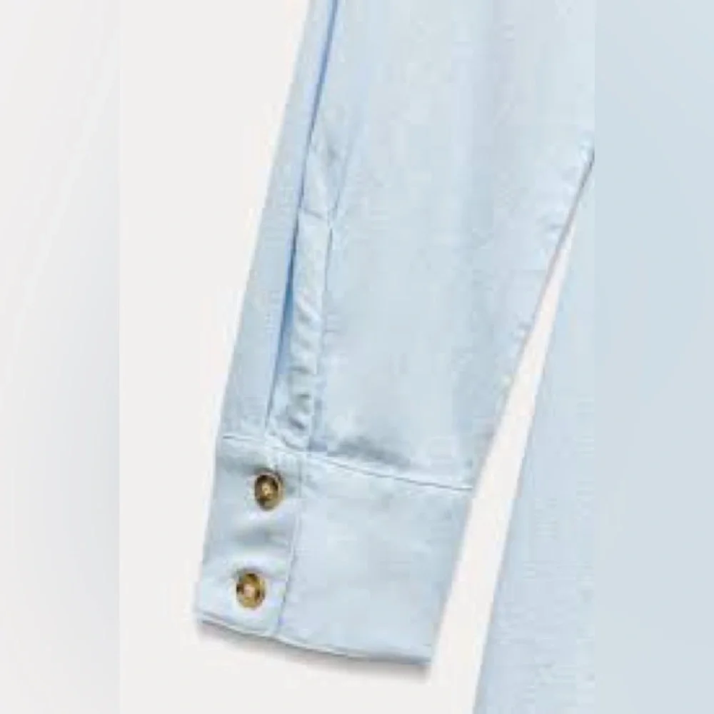 NWT. Zara Light Blue Linen Blend Belted Short Jumpsuit. Size XS.